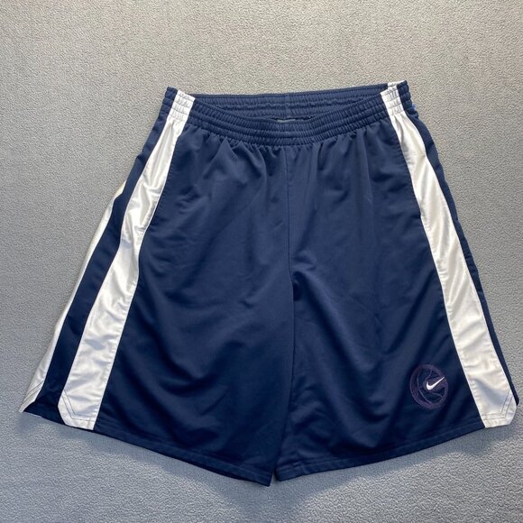 Nike Shorts Mens Size XXL  Blue White Swoosh Active Basketball Gym 10",Pockets - Picture 15 of 15